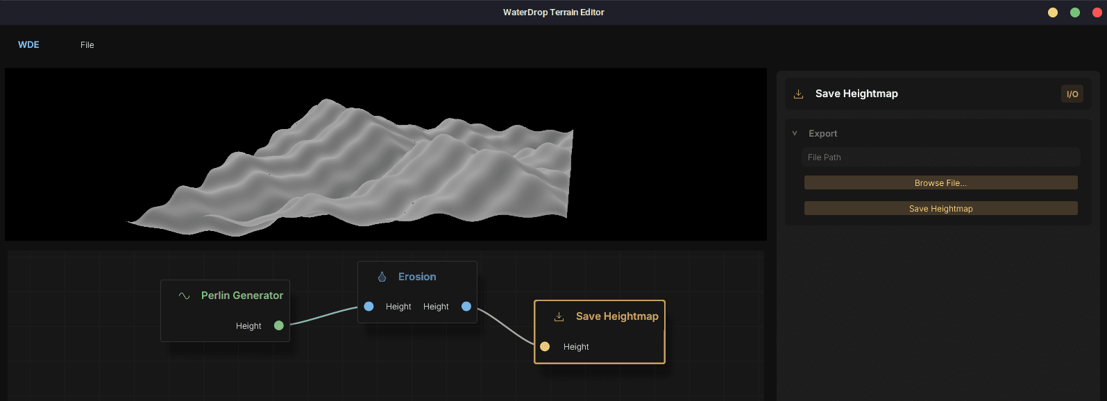 WaterDropEngine Terrain Generator